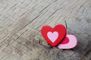hearts on wood